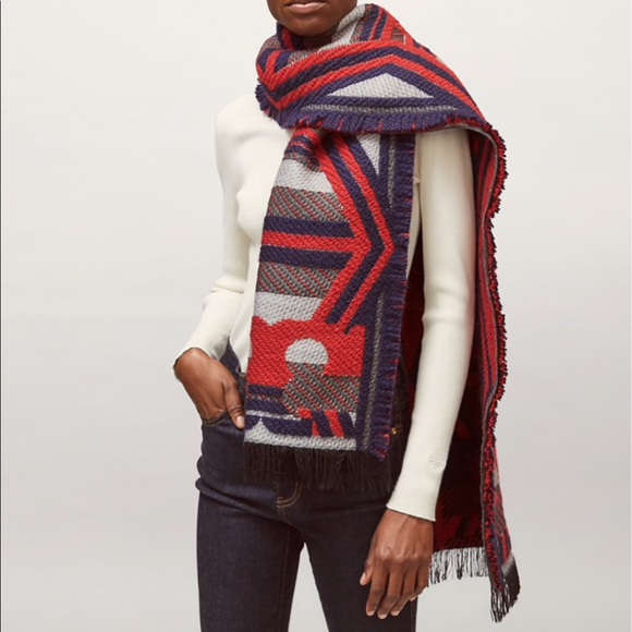 NWT Tory Burch Maverick Whipstitch scarf - Picture 4 of 9